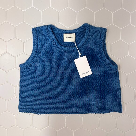 Shaina Mote Brisa Top in Indigo - Picture 1 of 2